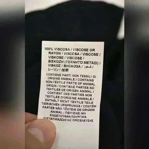 NWT LOVE MOSCHINO Navy Blue Viscose  Long Sleeve Rhinestone Sparkle Blouse 4US - Picture 8 of 8